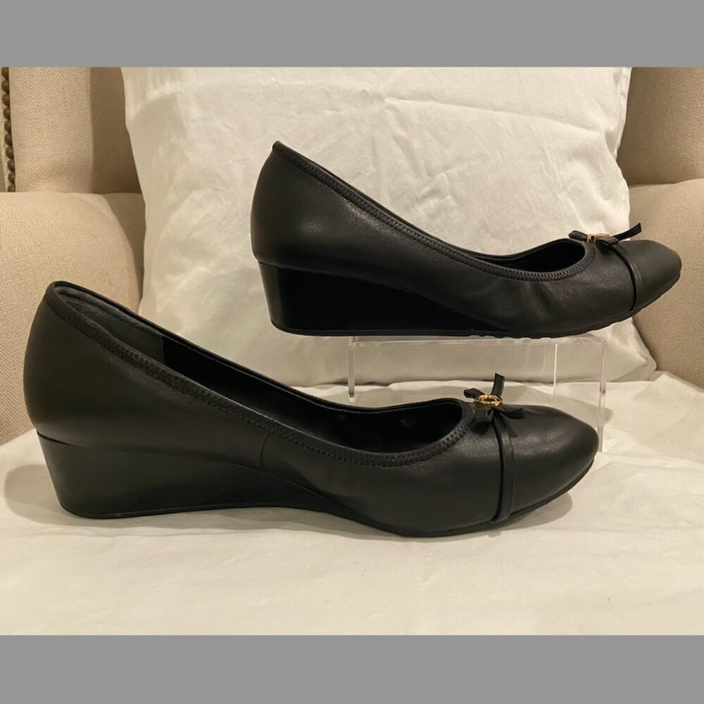 COLE HAAN Malta Wedge Platform / 10.5M / Black